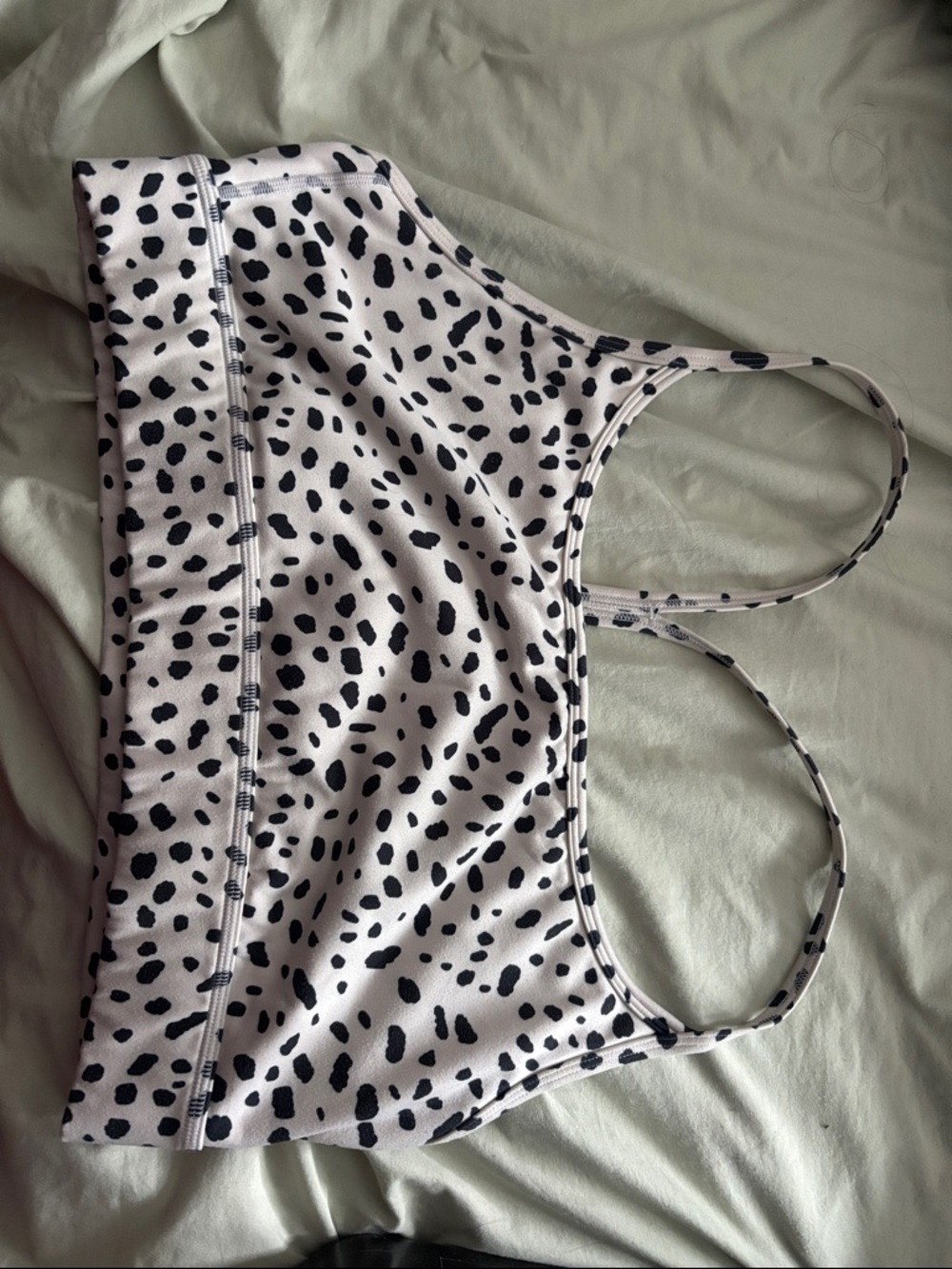 Vitality Plus-Size Animal Print Bralette in Black and Cream
